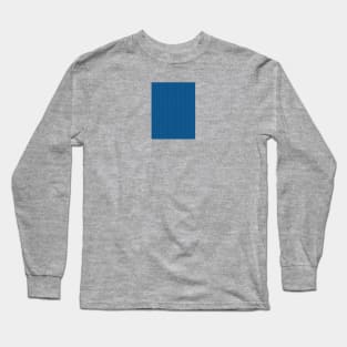 Herringbone Pattern - Classic Blue Long Sleeve T-Shirt